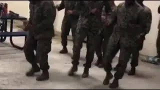 Marines Doing The Cupid Shuffle