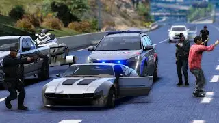 [GTA 5] UNE COURSE POURSUITE SE TERMINE AU MILIEU DE L'AUTOROUTE | LSPDFR #751