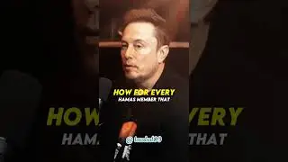 For every Hamas member that you kill how many do you create?Elon Musk  #Peace #ElonMusk #Gaza