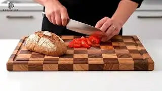 100% Organic Acacia Wood Cutting Board 16.5