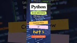 Control Flow Statements (if) in Python 