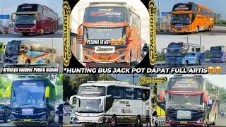 MOMEN EPIC 😍😍!!! GILA HUNTING BUS ARTIS DI GERBANG TOL DAPAT FULL ARTIS !!! TAKUMI TUNGGALJAYA