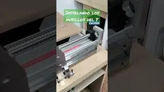 Empezando a colocar los husillos del eje Y de la CNC1500