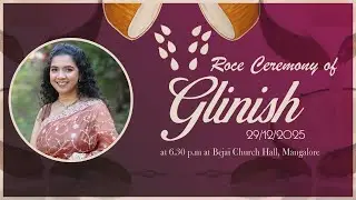 Roce Ceremony of GLINISH