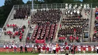 North Shore Mustang Marching Band Playing and Singing Spring Westfield Game 2018