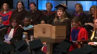 2019 Convocation Ceremony 4 Student Speaker Paige Copeland