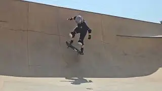 Backside Ollie on Transition 