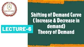 Shifting of Demand Curve (increase & decrease in demand) I Theory of Demand I Class 11 I Lecture-6
