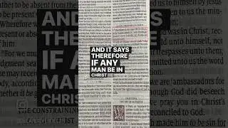 A New Creation In Jesus Christ #jesus #bible #shorts
