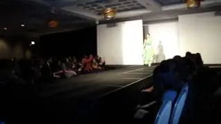 Calli Green FGI fashion show dress