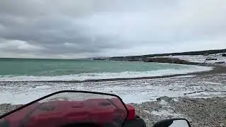 Windy day at Ship Cove beach 