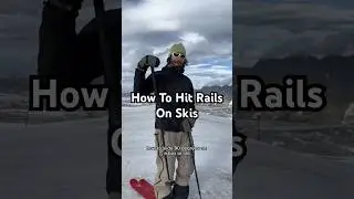 How To Hit Rails On Skis #shorts #skiing