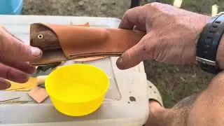 From Hide to Sheath: Making a Leather Knife Sheath