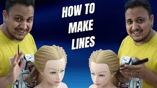 How to make lines in wedding hairstyle / create pulling technique easily on hairstyle 