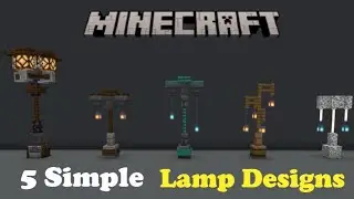 5 Lamp Post Designs | Minecraft Tutorial | Bedrock & Java