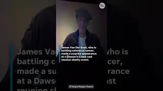 Watch: James Van Der Beek surprise at 'Dawson's Creek' reunion #Shorts