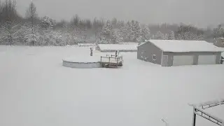 A snow storm hit Oberlin, Ohio!