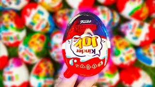 Oddly Satisfying Video Unpacking Kinder Joy Stranger Things With New Toy ASMR Chocolate Egg