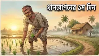 গ্রামবাংলার কৃষকের জীবন | ধান রোপণের বাস্তব গল্প | Bangla Story