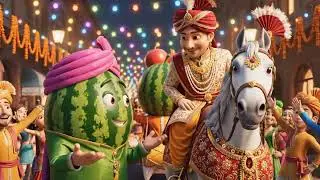 Carrot Princess Marries the Rabbit Soldier | Funny 3D Animated Kids Story | Cartoon Wedding