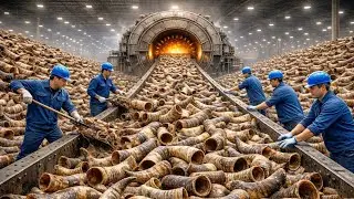 Inside the Highland Cattle Horn Recycling Factory | From Waste to Luxury Leather Goods&ndash;Full Process