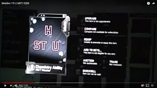 Madden 19 |::| MUT 0288 MUT Master Chemistry Ability!!