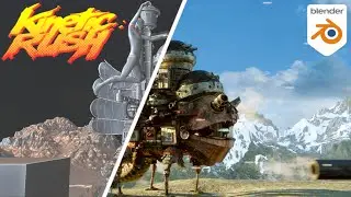 Pwnisher 3D Render Challenge | Kinetic Rush WIP - Howl's Moving Castle