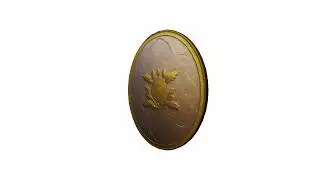 Gold Coin Billion Investment 3d Render