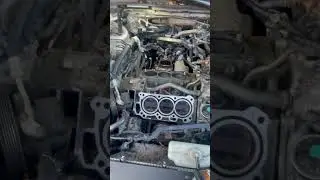 05 Acura TL head gaskets due to tensioner failed jumped timing and bent valves #acura #ollieonwheels