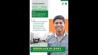 CEAA Election | Abdullah Al Baky for AGS 2