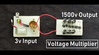 Voltage Multiplier Circuit 3v to 1500v | High Voltage Power Supply