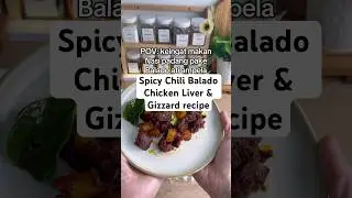 Spicy Chili Balado Chicken Liver & Gizzard recipe. Chek on video #indonesianfood #cooking #masakan