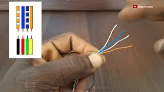 Telephone cable colour code : using network cables in place of standard telephone wires.