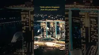 Even Marina Bay Sands looked small from this place!! Postcards 2025 #singapore #mbs #cinematic #pov