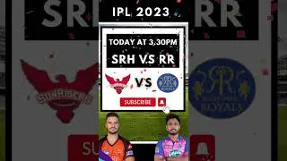 SRH vs RR Match 4 IPL 2023: Preview Playing XI Live Streaming Pitch and Weather Reports #shorts
