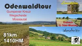 Rennradrunde &uuml;ber Reichelsheim, Gumpener Kreuz, Wegscheide, Mossautal, H&ouml;chst/Odw.