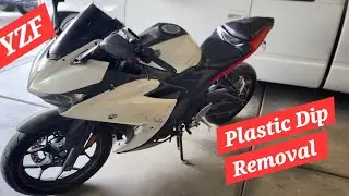 YZF R3: Plastic Dip Removal.
