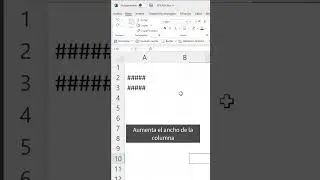 SOLUCI&Oacute;N R&Aacute;PIDA🚀: C&oacute;mo ELIMINAR ERROR ###### en Excel 📊
