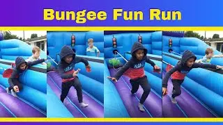 BUNGEE RUN FUN INFLATABE BOUNCY CHALLENGE