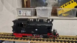 99 6001 mit ESU Loksound 5XL (Schwoboda Sound) und Massoth Rundkesselverdampfer m. Zylinderdampf.