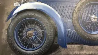 Painting a vintage Bentley car
