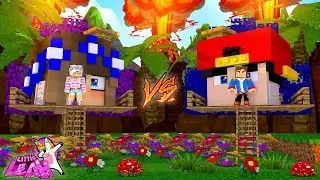 Minecraft Little Leah Plays - LITTLE CARLY TREE HOUSE VS ROPO TREE HOUSE!!! w/ LITTLE DONNY