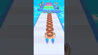 Chocolate Donuts stack run #shorts #games #funny