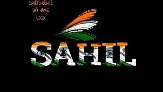 PICSART INDEPENDENCE DAY NAME LOGO/ MAKE YOUR OWN LOGO [PICSART]