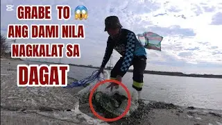 Grabe to nagkalat Lang sila sa dagat at hirap nilang iahon sa lambat ang bigat 😱 || KELOGS TV 