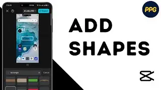 How to add shape in CapCut mobile ?