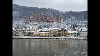 Winter landscape in Heidelberg | What does the most beautiful city in Germany look like in winter?