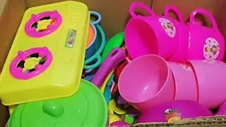 7 Minutes Satisfying with Unboxing Hello Kitty Sanrio Kitchen Set | Tiny ASMR Mini Cute Kitchen Set