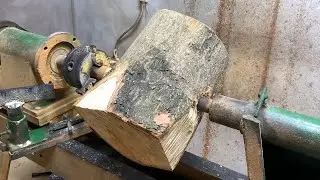 Amazing Woodturning Skill Art - Carpenters Manual Technique On Lathe