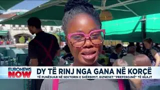 Dy të rinj nga Gana në Korçë, të punësuar në sektorin e shërbimit